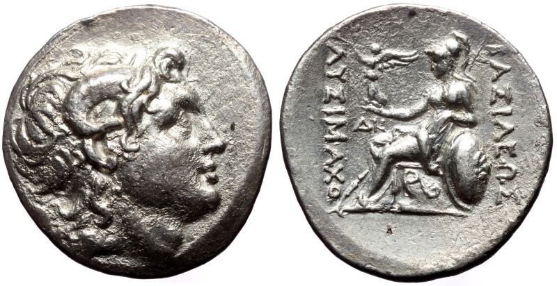 Kingdom of Thrace, Lysimachus (306-281 BC) AR Tetradrachm (Silver, 16.62g. 30mm)...