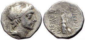 Kings of Cappadocia. Mint A (Eusebeia under Mt.Argaios). Ariobarzanes III Eusebes Philoromaios 52-42 BC AR Drachm (Silve