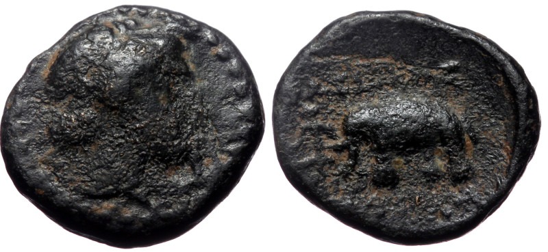 Seleukid Kingdom, Antiochos III (223-187 BC) AE (Bronze, 13mm, 1.89g). Antioch m...