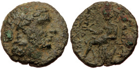 Seleukid Kingdom of Syria, Antiochos III Megas (223-187 BC), Antioch, AE (Bronze, 17,1 mm, 3,06 g). Obv: Laureate head o