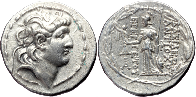 Seleukid Kings of Syria Antiochos VII Euergetes (138-129 BC) AR Tetradrachm (Sil...