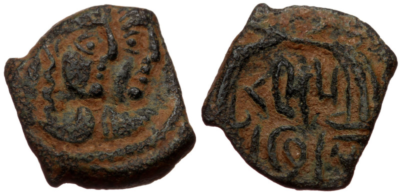 Nbataea, Rabbel II, with Gamilat. (70/1-105/6) Æ (Bronze 3,20g 16mm) Petra mint....