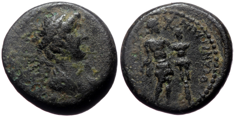 Ionia, Smyrna, AE (Bronze, 4.29g, 16mm) times of Nero, Magistrate: Aulos Gessios...