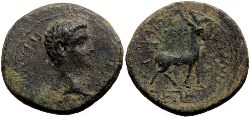 Phrygia, Apameia, AE (Bronze, 16,3 mm, 2,89 g), in the name of Germanicus, fathe...