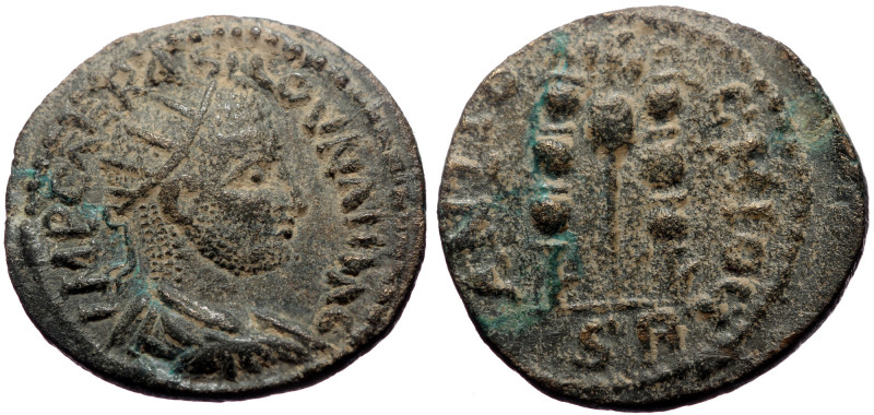 Pisidia, Antioch Volusian (251-253). AE (Bronze, 21mm, 5.68g) Pisidia, Antioch V...