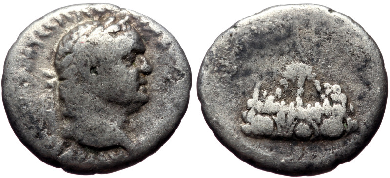 Cappadocia, Caesarea Vespasian (69-79) AR Drachm (Silver, 3.13g, 17mm) unknown y...