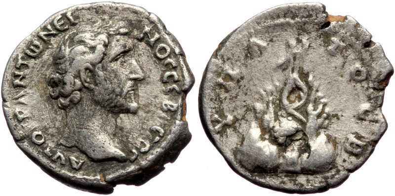 Cappadocia, Caesarea AR drachm (Silver, 3,37g, 18mm) Antoninus Pius (138-161), 1...