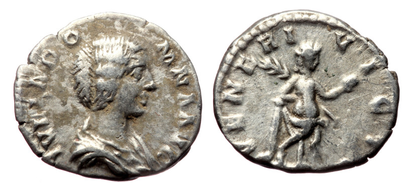 Iulia Domna Augusta (194-217) AR denarius (Silver, 3.00g, 19 mm) Rome Iulia Domn...