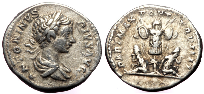 Caracalla (198-217), AR denarius (Silver, 18,7 mm, 3,12 g), Rome, 201. Obv: ANTO...