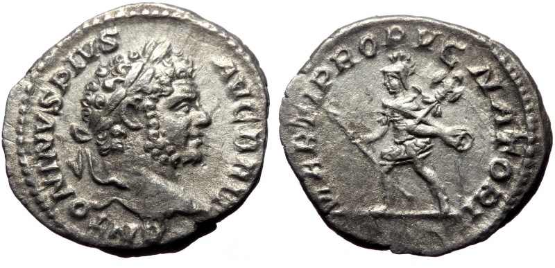 Caracalla (198-217), AR denarius (Silver, 19,2 mm, 3,34 g), Rome, 212-213.
Obv:...