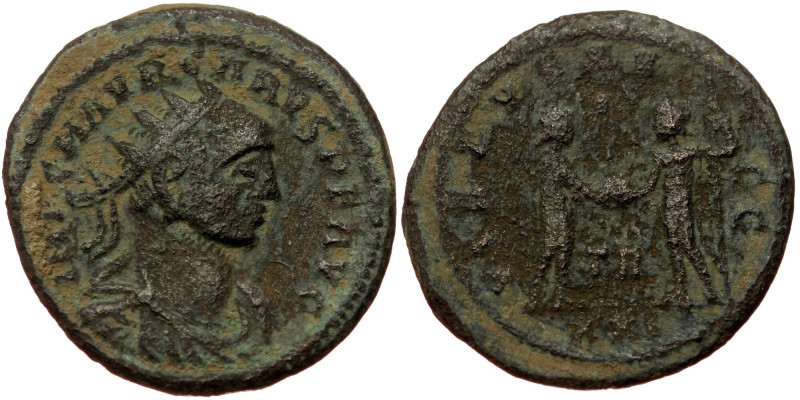 Carus (282-283) BL Antoninianus (bronze, 3,80 g, 22 mm) Trypolis Obv: C M AVR CA...