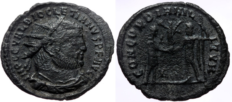 Diocletian (284-305) AE Antoninianus (Bronze, 2.24g, 22mm) Heraclea, 295-6 Diocl...