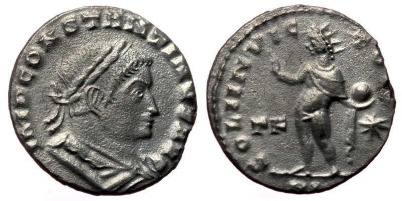 Constantine I the Great (306-337) AR/Bl Follis (billon, 2.87g, 18mm) 313-314 Lug...