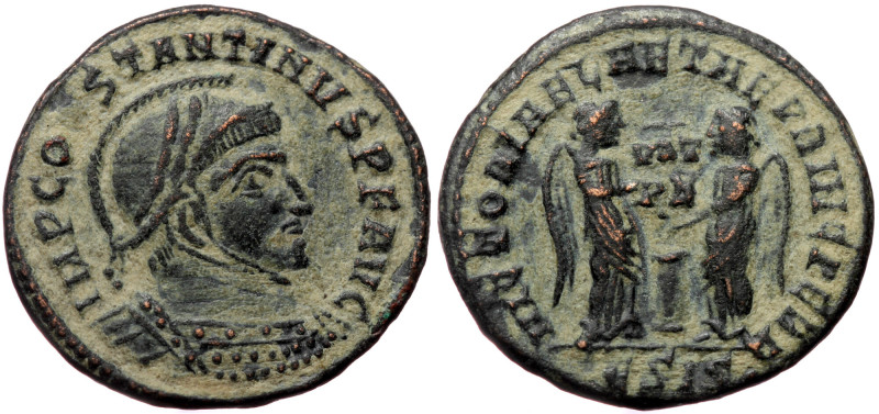 Constantine I (307/10-337), Siscia, AE follis (Bronze, 19,5 mm, 3,20 g), 318-319...