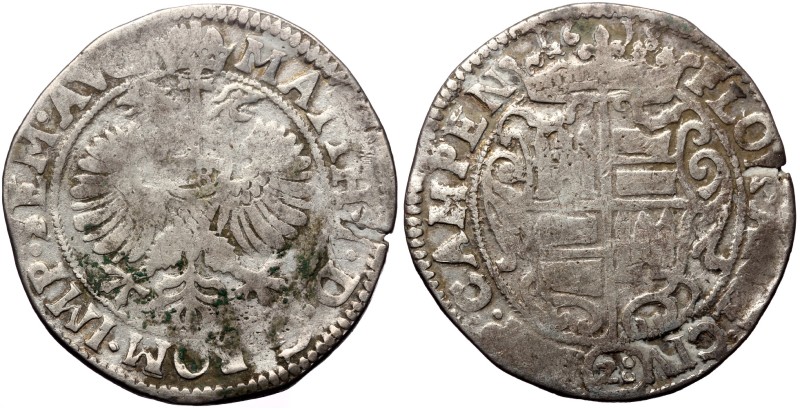 Low Countries, Kampen, Matthias I, (1612-1619) 28 Stuiver (Silver, 39mm, 19.02 g...