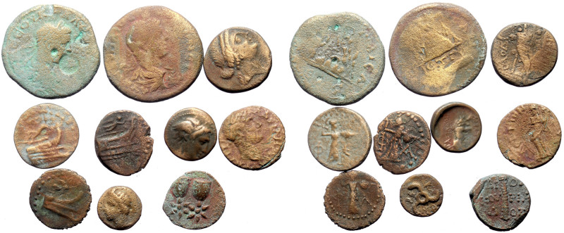 10 Ancient AE coins (Bronze, 54.08g) 10 Ancient AE coins (Bronze, 54.08g)


M...