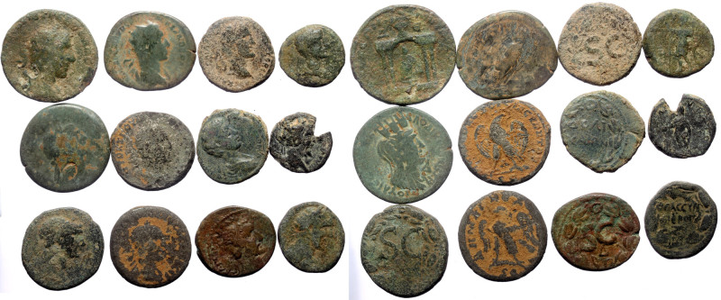 12 Ancient AE coins (Bronze, 118.14g) 12 Ancient AE coins (Bronze, 118.14g)

...