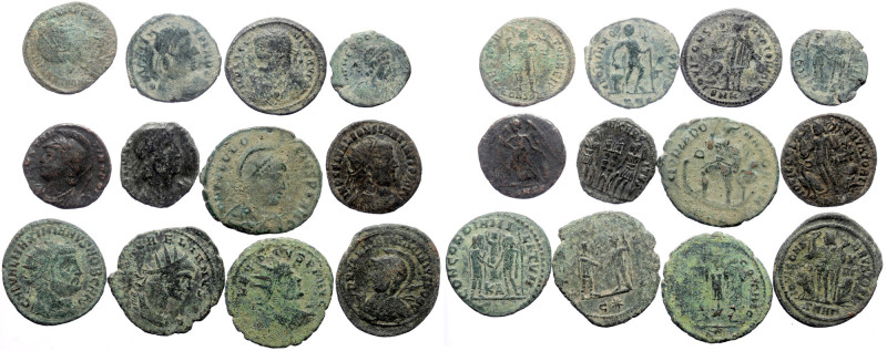 12 Roman Imperial AE coins (Bronze, 32.75g) 12 Roman Imperial AE coins (Bronze, ...