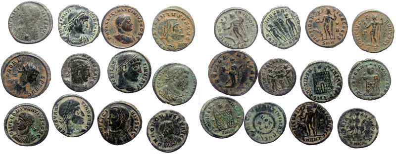 12 Roman Iperial AE coins (Bronze, 33.46g) 12 Roman Iperial AE coins (Bronze, 33...