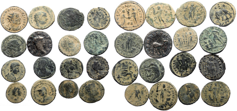 16 Roman Imperial AE coins (Bronze, 40.87g) 16 Roman Imperial AE coins (Bronze, ...