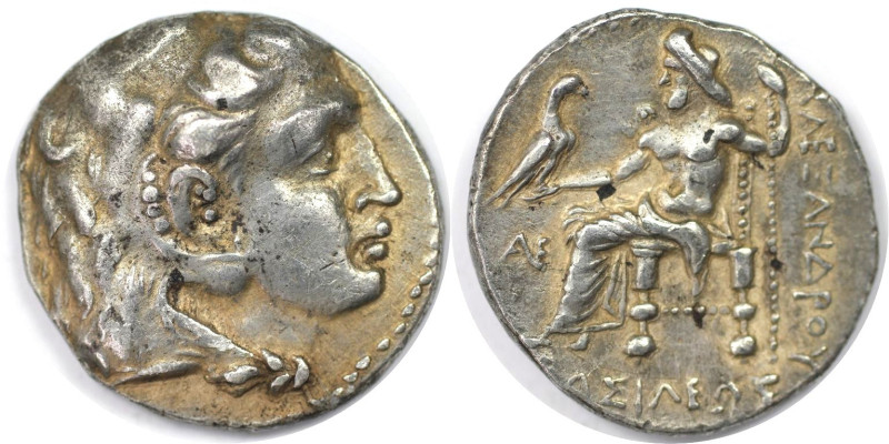 Griechische Münzen, MACEDONIA. Alexander III. der Große, 336 - 323 v. Chr. Tetra...