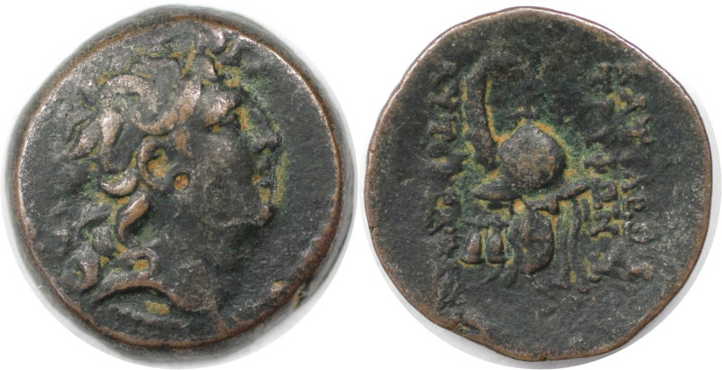 Griechische Münzen, ZYPERN. SELEUKIDEN. Tryphon, 141-138 v. Chr. AE (5,23 g). Mz...