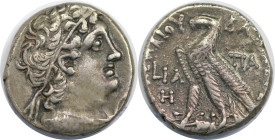 Griechische Münzen, AEGYPTUS. Kleopatra III. und Ptolemaios X. (107-101 v. Chr). AR Tetradrachme 107-106 v. Chr., Alexandria. 13,38 g. Vs.: Kopf Ptole...