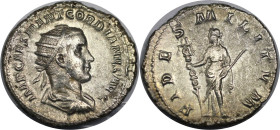 Römische Münzen, MÜNZEN DER RÖMISCHEN KAISERZEIT. Gordianus III. (238-244 n. Chr). Antoninianus 	238-239 n. Chr. 3,95 g. 22,5 mm. Vs.: IMP CAES M ANT ...