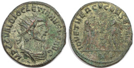 Römische Münzen, MÜNZEN DER RÖMISCHEN KAISERZEIT. Diocletianus 284-305 n. Chr. Antoninianus (3.82 g. 21.1 mm). Vs.: Büste mit Strahlenkrone n. r. Rs.:...