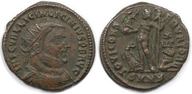 Römische Münzen, MÜNZEN DER RÖMISCHEN KAISERZEIT. Licinius I. (308-324 n. Chr). Follis. (2.90 g. 19.5 mm) Vs.: IMP C VAL LICIN LICINIVS PF AVG, Kopf m...