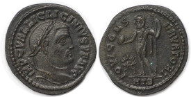Römische Münzen, MÜNZEN DER RÖMISCHEN KAISERZEIT. Licinius I. (308-324 n. Chr). Follis. (4.64 g. 25 mm) Vs.: IMP C VAL LIC LICINIVS PF AVG, Kopf mit L...