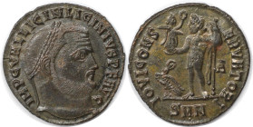 Römische Münzen, MÜNZEN DER RÖMISCHEN KAISERZEIT. Licinius I. (308-324 n. Chr). Follis. (3.36 g. 21 mm) Vs.: IMP C VAL LICIN LICINIVS PF AVG, Kopf mit...