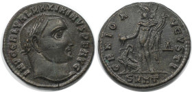 Römische Münzen, MÜNZEN DER RÖMISCHEN KAISERZEIT. Maximinus II. (310-313 n. Chr). 1/2 Follis. (4.83 g. 21 mm) Vs.: IMP C GAL VAL MAXIMINVS PF AVG, Kop...