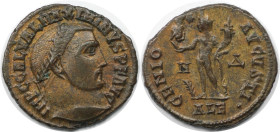Römische Münzen, MÜNZEN DER RÖMISCHEN KAISERZEIT. Maximinus II. (310-313 n. Chr). Follis. (4.32 g. 21.5 mm) Vs.: IMP C GAL VAL MAXIMINVS PF AVG, Kopf ...