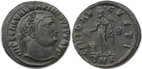 Römische Münzen, MÜNZEN DER RÖMISCHEN KAISERZEIT. Maximinus II. (310-313 n. Chr). Follis. (4.95 g. 22 mm) Vs.: IMP C GAL VAL MAXIMINVS PF AVG, Kopf mi...