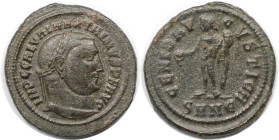 Römische Münzen, MÜNZEN DER RÖMISCHEN KAISERZEIT. Maximinus II. (309-313 n. Chr). Follis 310-311 n. Chr., Nicomedia. (6.59 g. 24.5 mm) Vs.: IMP C GAL ...
