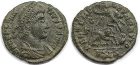 Römische Münzen, MÜNZEN DER RÖMISCHEN KAISERZEIT. Constantius II. (320-361 n. Chr). Ae 3, Siscia. (2,33 g. 17,5 mm) Vs.: DN CONSTANTIVS PF AVG, Büste ...