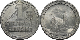 RDR – Habsburg – Österreich, REPUBLIK ÖSTERREICH. Wappen Niederösterreich. 1 Stephansgroschen 1950. Aluminium. Stempelglanz