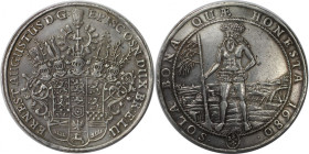 Altdeutsche Münzen und Medaillen, BRAUNSCHWEIG UND LÜNEBURG. BRAUNSCHWEIG - CALENBERG - HANNOVER. Ernst August (1679-1698). 1 1/4 Taler 1680, Mzst. Ze...