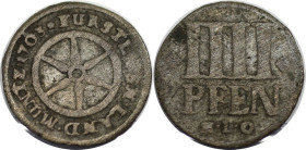 Altdeutsche Münzen und Medaillen, OSNABRÜCK, BISTUM. Karl von Lothringen (1698-1715). 4 Pfennig 1703 HLO, Osnabrück. Kennepohl 326. Fast Sehr schön. P...