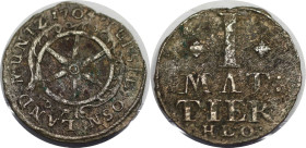 Altdeutsche Münzen und Medaillen, OSNABRÜCK, BISTUM. Karl von Lothringen (1698-1715). 1 Mattier 1704 HLO, Osnabrück. Kennepohl 331. Fast Sehr schön...