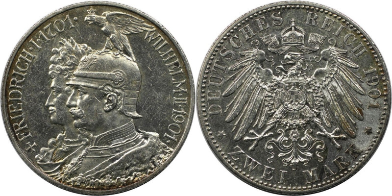 Deutsche Münzen und Medaillen ab 1871, REICHSSILBERMÜNZEN, Preußen, Wilhelm II. ...