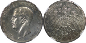 Deutsche Münzen und Medaillen ab 1871, REICHSSILBERMÜNZEN, Waldeck-Pyrmont. Friedrich (1893-1918). 5 Mark 1903 A. Silber. Jaeger 171. NGC PF 63
