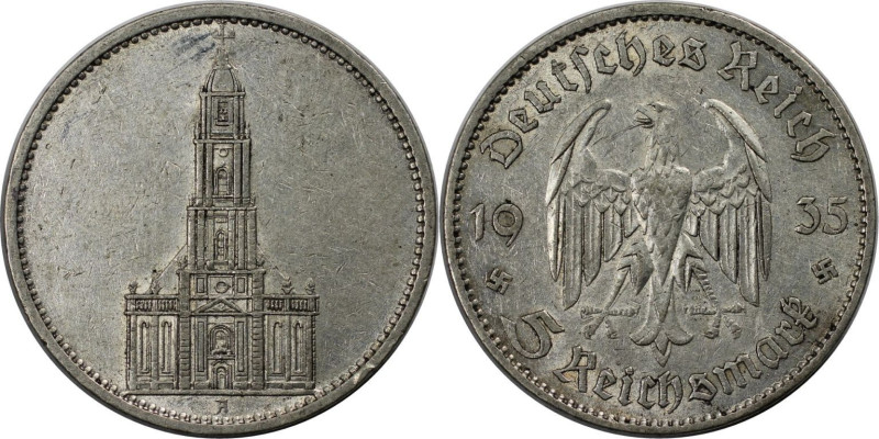 Deutsche Münzen und Medaillen ab 1871, 3. REICH 1933-1945. 5 Reichsmark 1935 A. ...