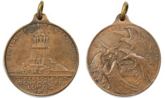 Deutsche Münzen und Medaillen ab 1871, MEDAILLEN UND JETONS. VÖLKERSCHLACHT-DENKMAL BEI LEIPZIG. Medaille 1913. Bronze. 17.80 g. 33 mm. Vorzüglich