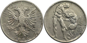 Europäische Münzen und Medaillen, Albanien / Albania. 1/2 Lek 1926. Nickel. KM 4. Vorzüglich