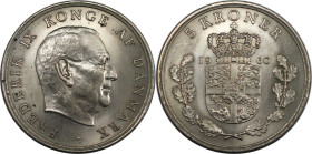 Europäische Münzen und Medaillen, Dänemark / Denmark. Frederick IX (1947-1972). 5 Kroner 1960. Kupfer-Nickel. KM 853. Stempelglanz