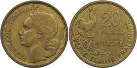 Europäische Münzen und Medaillen, Frankreich / France. 20 Francs 1950. Aluminium-Bronze. KM 916.1. Vorzüglich