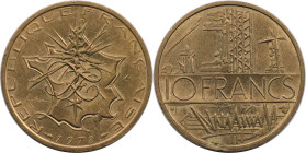Europäische Münzen und Medaillen, Frankreich / France. 10 Francs 1978. Kupfer-Aluminium-Nickel. KM 940. Stempelglanz