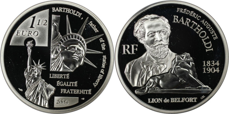 Europäische Münzen und Medaillen, Frankreich / France. 100. Todestag von Frederi...